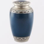 Athens Pewter Blue Urn